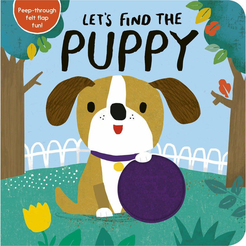 Little Tiger felt lift-the-flap book from the Let's Find The Animals collection by Alex Willmore, featuring playful animal illustrations.