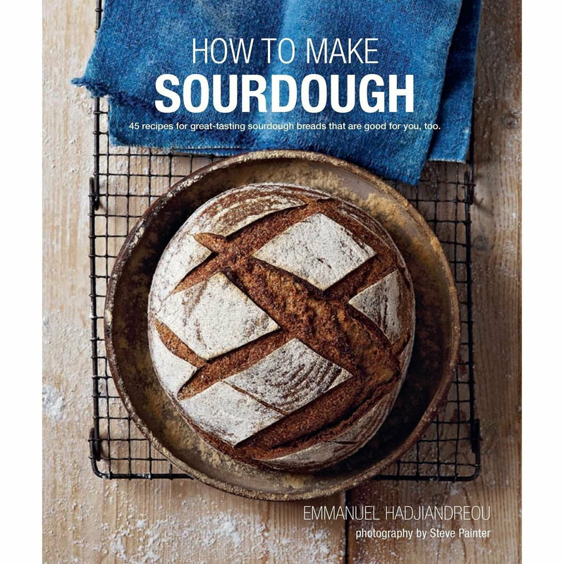 Set of two hardcover sourdough baking books by The Book Bundle, featuring techniques and recipes for making sourdough bread.