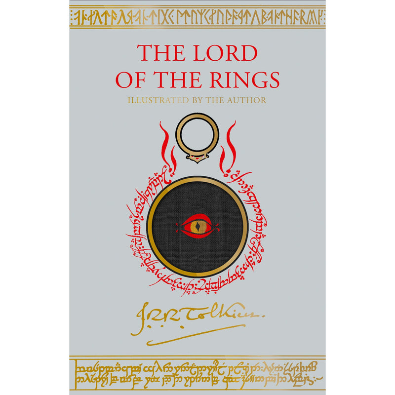 Illustration from The Lord of the Rings by J.R.R. Tolkien, featuring detailed artwork from the book's pages.