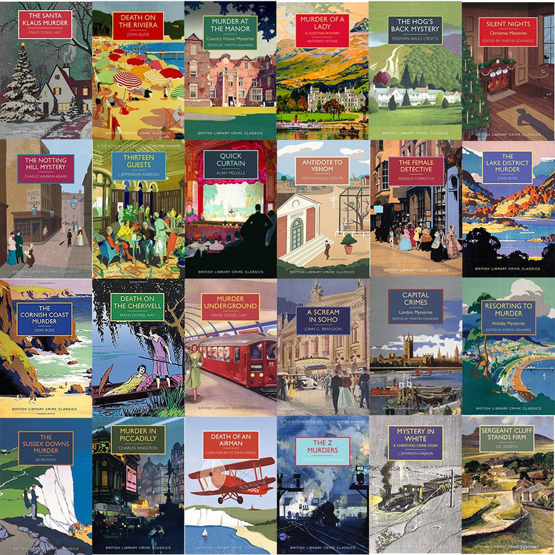 British Library Crime Classics Series 1 to 4 : 24 Books Collection set - The Book Bundle