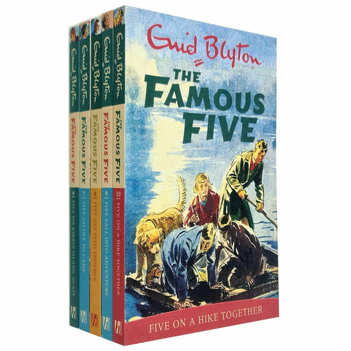 Enid Blyton Famous Five Series 6-10 Collection 5 Books Set (Five On Kirrin Island Again, Five Go Off To Camp) - The Book Bundle
