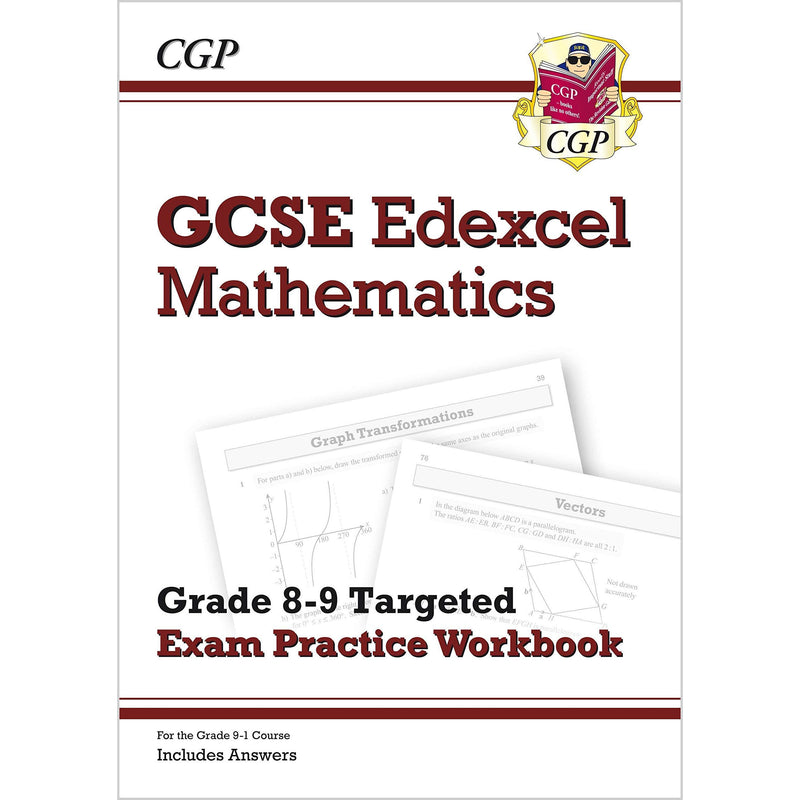 CGP Edexcel International GCSE Maths, Biology, Physics 3 Books Collection Set - Grade 8-9 Targeted Exam Practice Workbook - The Book Bundle