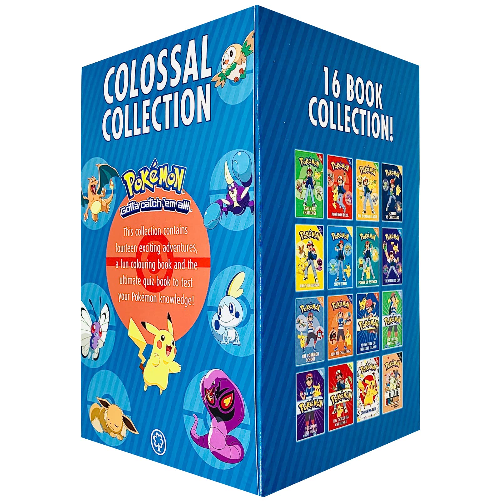 Pokémon Colossal Collection 16 Books Box Set (Ash's Big Challenge