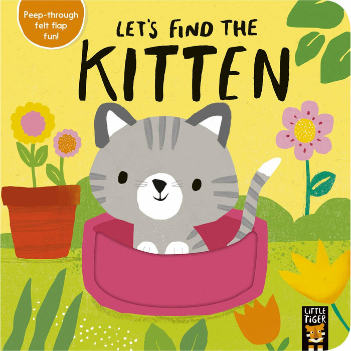 Let's Find The Animals Felt Lift The Flap Collection 5 Books Collection Box Set by Alex Willmore (Puppy, Dinosaur, Kitten, Penguin & Tiger) - The Book Bundle