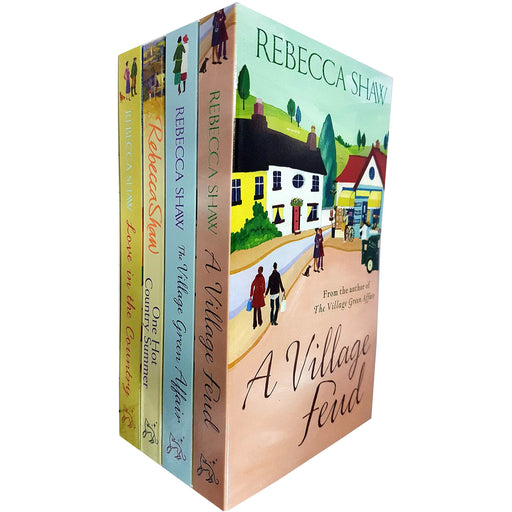 Rebecca Shaw Collection 4 Books Set (A Village Feud, The Village Green Affair, One Hot Country Summer, Love in the Country) - The Book Bundle
