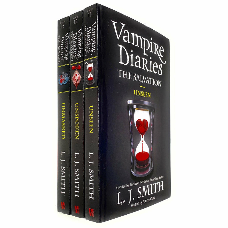 Vampire Diaries The Salvation Series Collection 3 Books Bundle Set By L j Smith ( Book 11- Unseen , Book 12- Unspoken, Book 13 - Unmasked ) - The Book Bundle