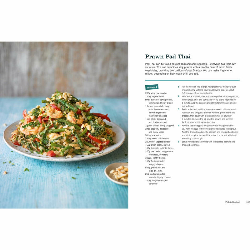 Paperback of "Eat Well for Less" by Jo Scarratt-Jones, featuring a colorful cover with images of quick and easy meal ideas.