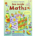 Usborne Flap Book, See Inside Collection 3 Books Set (Series 2) (See Inside Your Head, See inside Maths, See inside Science) - The Book Bundle