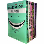Assassination Classroom 5-book paperback collection by Yusei Matsui, featuring colorful manga covers from VIZ Media LLC.