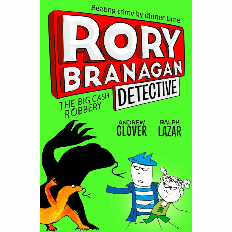 Set of four Rory Branagan detective series paperback books by Andrew Clover, featuring colorful covers and illustrations.