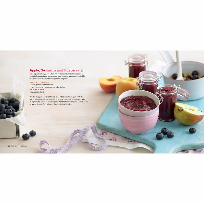 Annabel Karmel's Complete Baby & Toddler Meal Planner hardcover book with colorful cover art and 25th anniversary label.