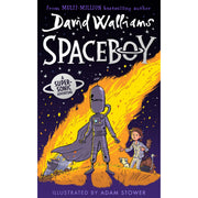 David Walliams Collection 2 books set featuring "Robodog" and "Spaceboy" by HarperCollinsChildren’sBooks, with colorful book covers visible.