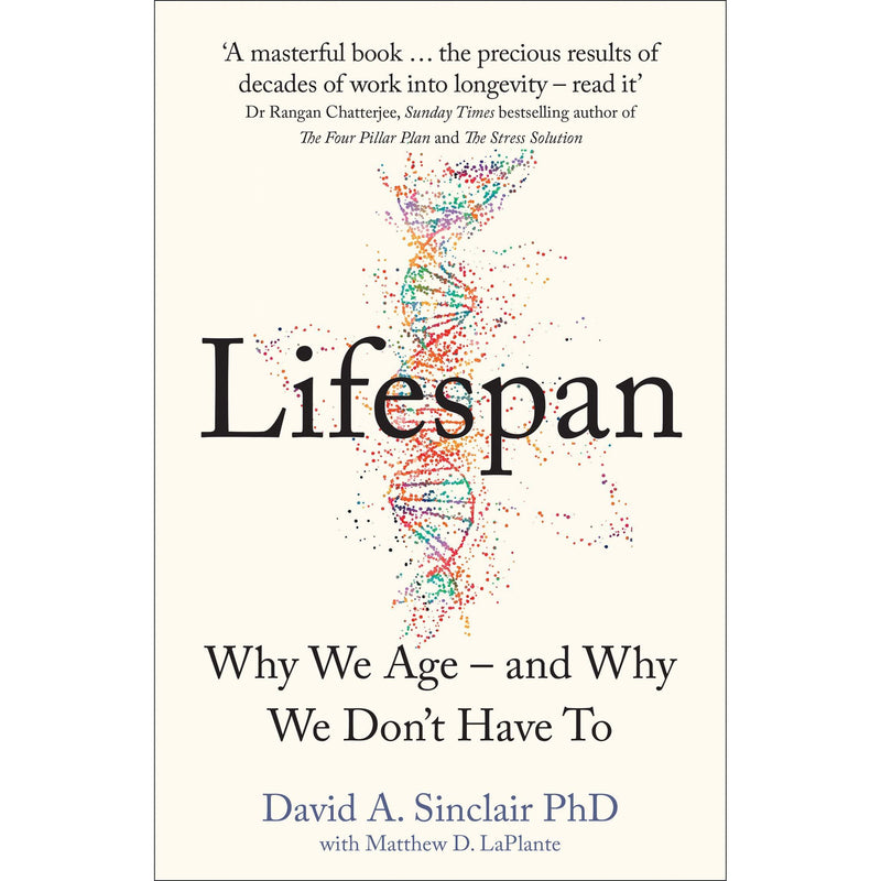 Lifespan [Hardcover], The Telomere Effect, How Not To Die 3 Books Collection Set - The Book Bundle