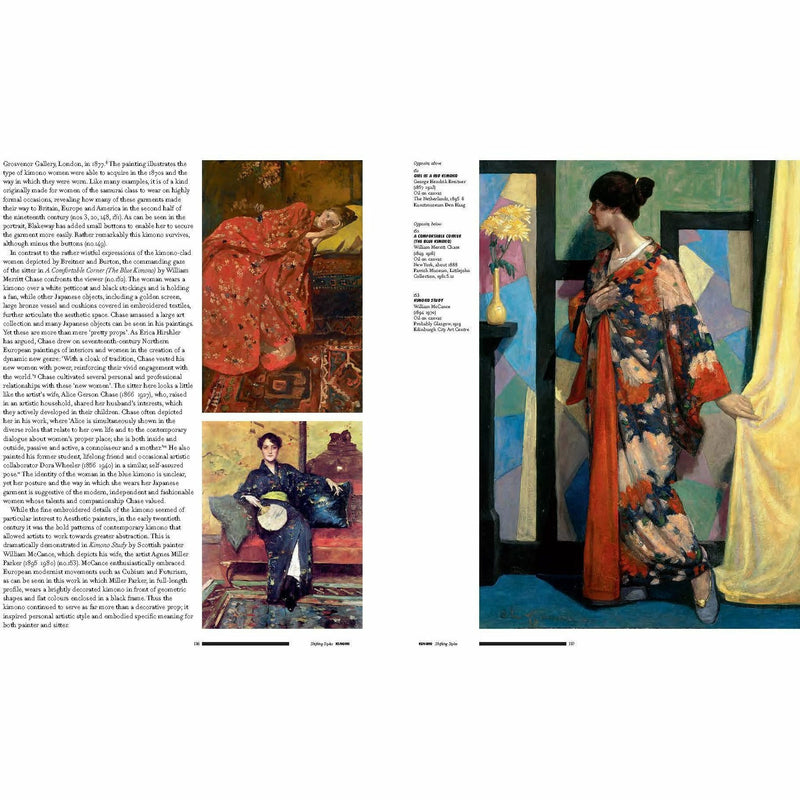 Hardcover of Kyoto to Catwalk Kimono book by Anna Jackson, V & A Publications, featuring intricate kimono designs and historical details.