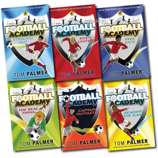 Football Academy 6 Books Set Tom Palmer collection NEW Free Kick, striking out - The Book Bundle