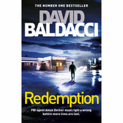 Set of five paperback Amos Decker Series books by David Baldacci, featuring crime fiction with engaging covers.