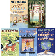 Paperback book set of "Notes From A Small Island" by Bill Bryson, part of Black Swan/Penguin collection, featuring three non-fiction titles.