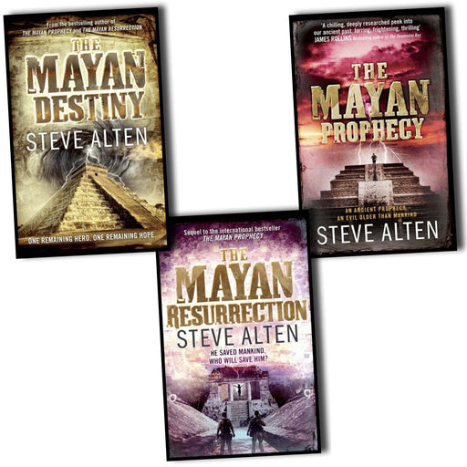 The Mayan Trilogy Collection Steve Alten 3 Books Set (The Mayan Prophecy, The Mayan Resurrection, The Mayan Destiny) - The Book Bundle