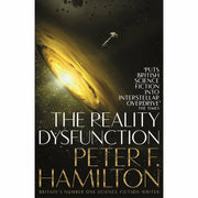 Night's Dawn Trilogy by Peter F. Hamilton, a set of three paperback science fiction books with a pan cover design.