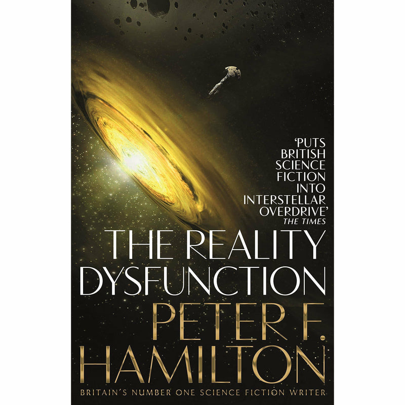 Night's Dawn Trilogy by Peter F. Hamilton, a set of three paperback science fiction books with a pan cover design.
