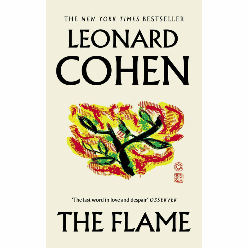 Leonard Cohen The Flame and Book of Longing 2-book collection set, paperback by Canongate Books, featuring poetry and reflections.