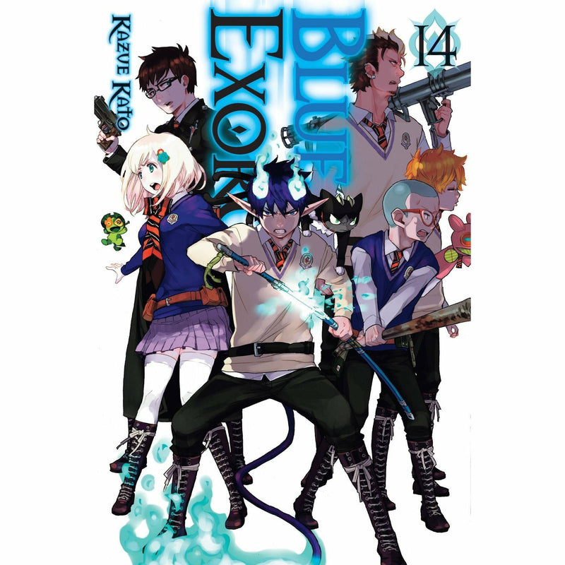 Blue Exorcist 5-book collection set by Kazue Kato, featuring paperback volumes from the manga series by VIZ Media LLC