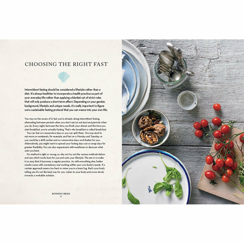 Paperback of "Fast Your Way to Wellness" by Lee Holmes, featuring the book cover with colorful design and title text.