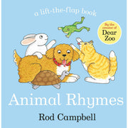 Set of five ABC zoo and farm-themed board books by Rod Campbell for children aged 0-2, featuring colorful animal illustrations.