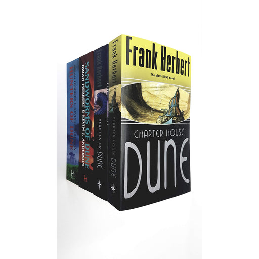Dune Series 5 to 8 Book : 4 Books Collection Set (Heretics of Dune,Chapter House Dune,Hunters of Dune,Sandworms of Dune) - The Book Bundle