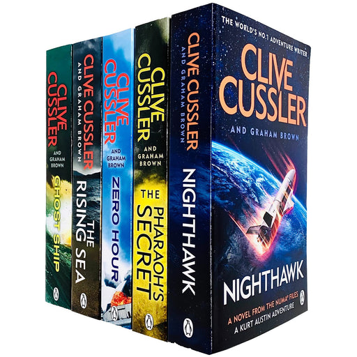 Clive Cussler 6 Books Collection Set (Zero Hour, Ghost Ship, The Pharaoh's Secret) NEW - The Book Bundle