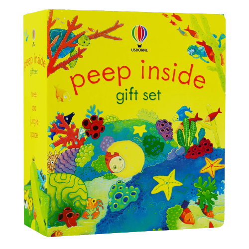Usborne Peep Inside Collection 10 Books Set (Tree, The Sea, the Jungle, Space, Zoo, Animal Homes, Night Time, Dinosaurs, Garden & Farm) - The Book Bundle