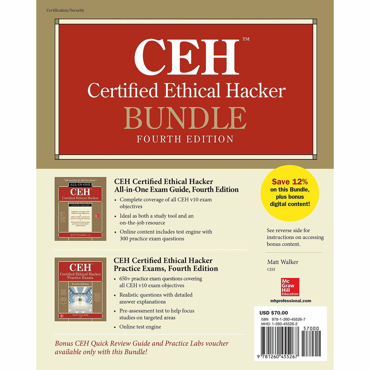 CEH Certified Ethical Hacker Bundle 2 Book Set Fourth Edition — The ...
