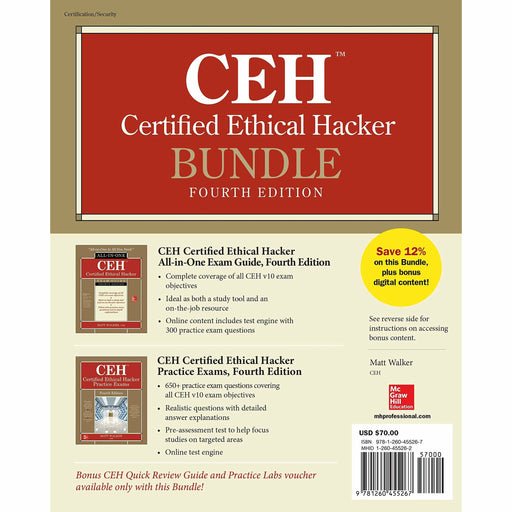 CEH Certified Ethical Hacker Bundle, Fourth Edition - The Book Bundle