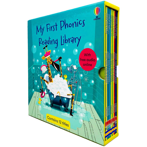 Usborne My First Phonics Reading Library 12 Books Collection Box Set (Phonics Readers) - The Book Bundle