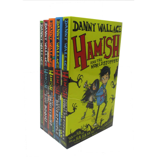 Danny Wallace's Collection Hamish Series Set of 5 Books (The Worldstoppers, The Never People, The Gravity Burp, The Baby Boom, The Terrible Christmas) - The Book Bundle