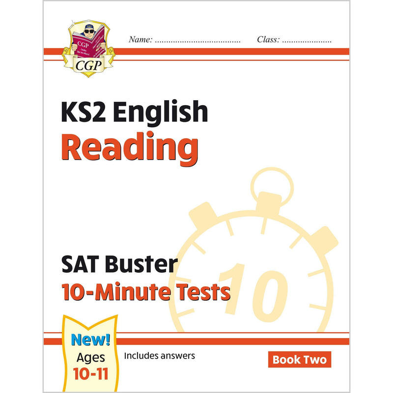 CGP New KS2 English SAT Buster 10-Minute Tests Reading Foundation, Reading Book 1 & 2, Reading Stretch 4 Books Collection Set - The Book Bundle