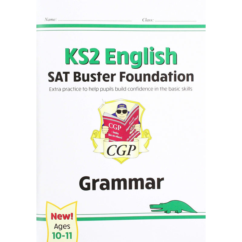 CGP New KS2 English SAT Buster Foundation Grammar, Punctuation, Spelling, Grammar 4 Books Collection Set - The Book Bundle