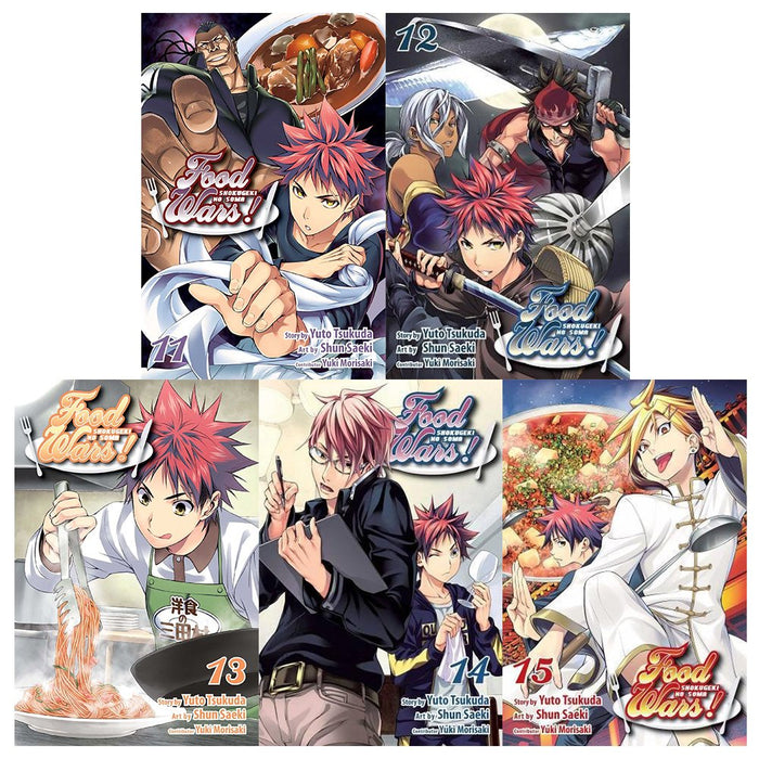 Food wars shokugeki no soma gn Series 3 :5 Books Collection Set - The Book Bundle