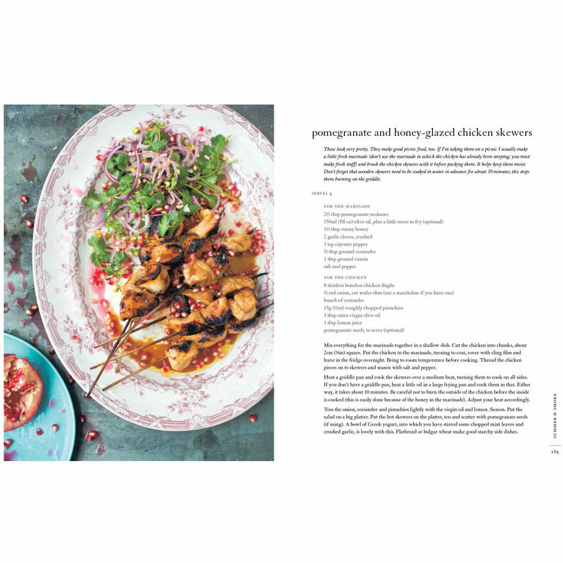 Hardcover book titled "A Bird In The Hand" by Diana Henry featuring chicken recipes for everyday meals, published by Mitchell Beazley.