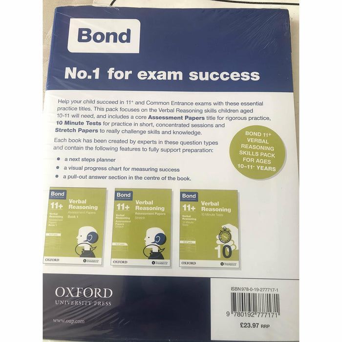 Bond 11+: Maths, English, Non-verbal Reasoning, Verbal Reasoning: Assessment Papers Book 2: 9-10 years Bundle - The Book Bundle