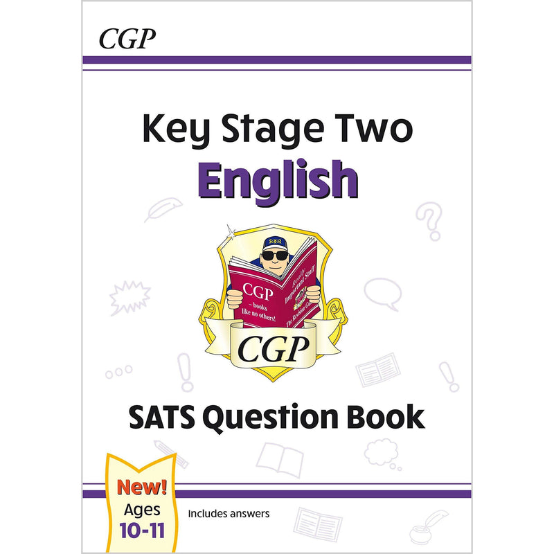 CGP New KS2 English SATS Question Book Ages 10-11, Stretch, Grammar Punctuation and Spelling Workbook Ages 7-11 Collection 4 Books Set - The Book Bundle