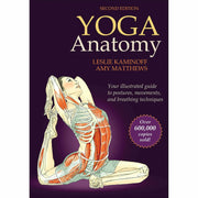 Yoga Anatomy 2nd Edition book cover by Amy Matthews and Leslie Kaminoff, featuring a person practicing yoga poses.