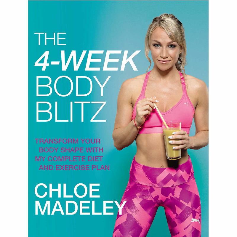 Two paperback books from the 4-Week Body Blitz and Lean In 15: The Sustain Plan collection by Chloe Madeley and Joe Wicks.