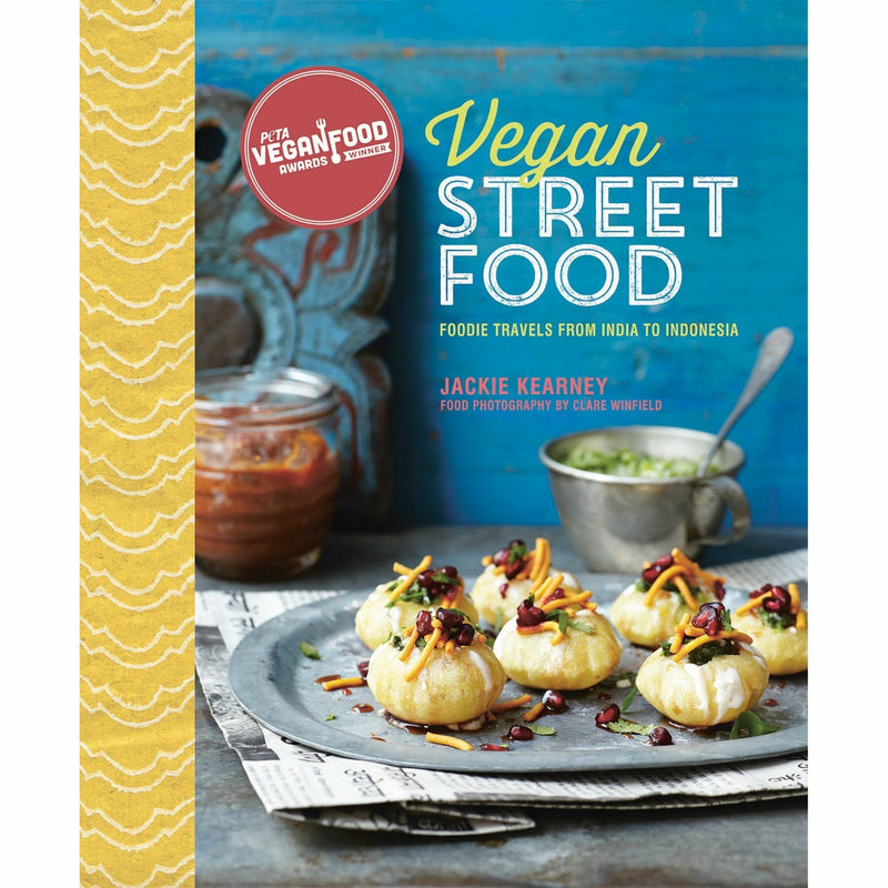 Set of three vegan street food cookbooks by Mowgli Street Food, published by DK/Iota, featuring colorful food photography and recipes.