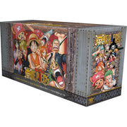 VIZ Media One Piece Box Set 3: Thriller Bark to New World, Volumes 47-70 with Agatha Christie premium edition, featuring manga volumes and cover art.