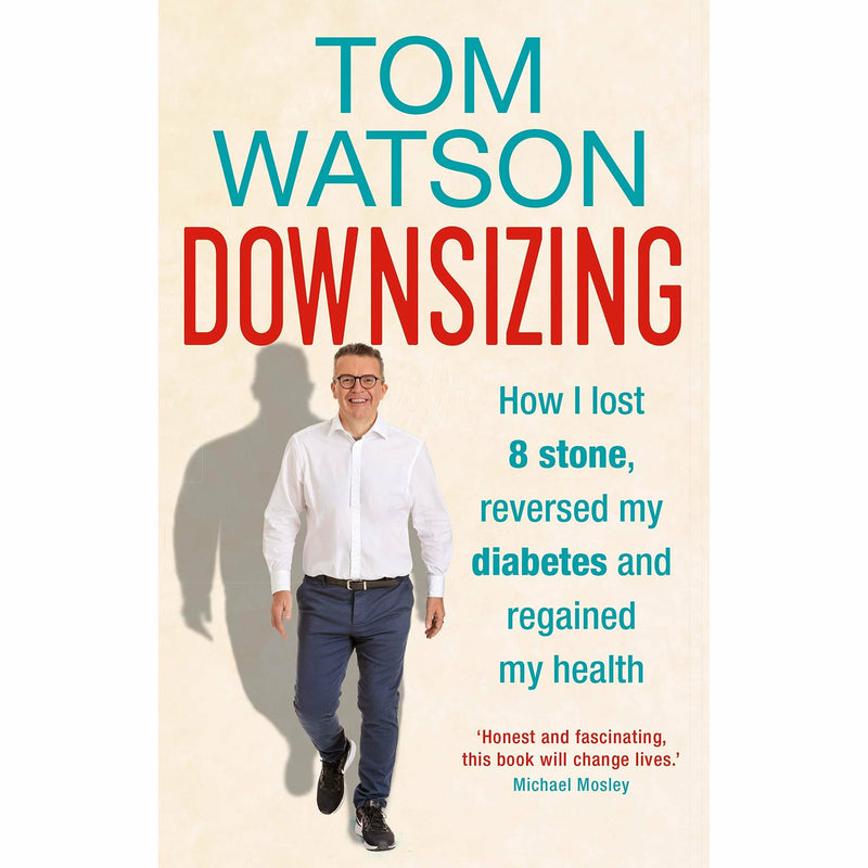 Collection of four non-fiction books on downsizing, Mediterranean diet, blood sugar diet by Tom Watson, Eva and Nik Speakman.