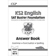CGP New KS2 English SAT Buster Foundation Grammar, Punctuation, Spelling, Grammar 4 Books Collection Set - The Book Bundle
