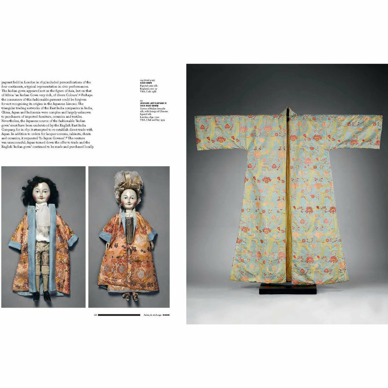 Hardcover of "Kyoto to Catwalk" kimono book by Anna Jackson, V & A Publications, featuring traditional kimono designs and vibrant fabrics.