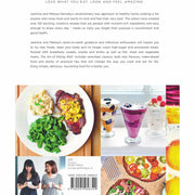 Hardcover copy of "The Art of Eating Well" by Jasmine and Melissa Hemsley, featuring a colorful food illustration on the cover.