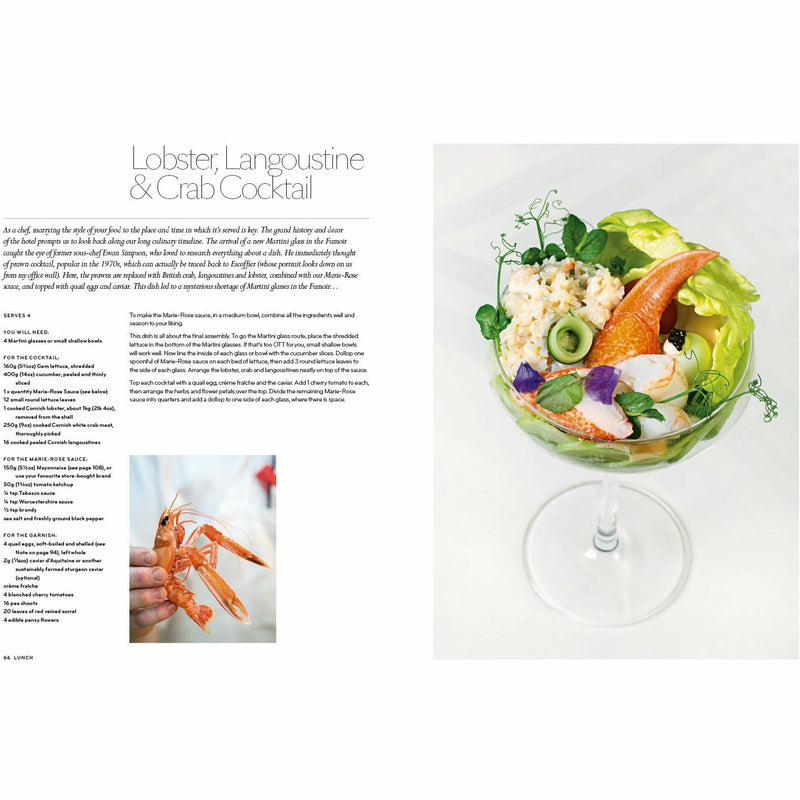 Hardcover of Claridge's: The Cookbook by Mitchell Beazley, featuring elegant design and culinary recipes from Martyn Nail and Meredith Erickson.